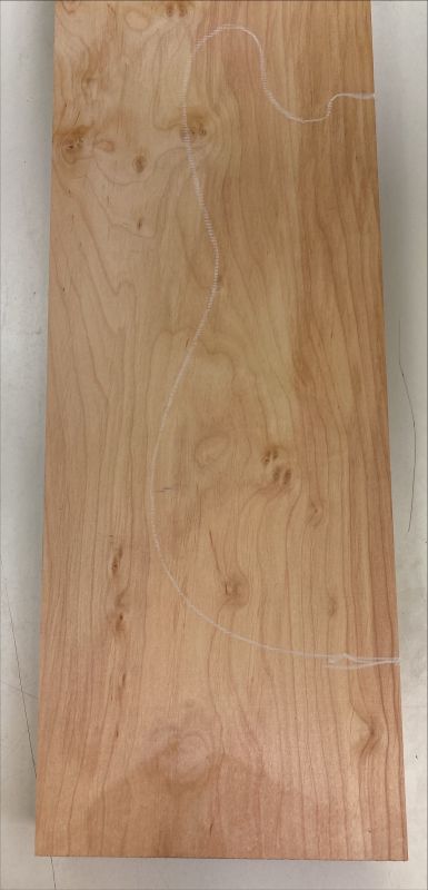 Body Alder, European, 2-pcs., grainmatched, Unique Piece #054